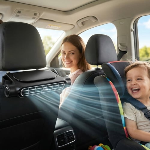 Hot Car? No Problem — Stay Cool with This Adjustable Seat Fan