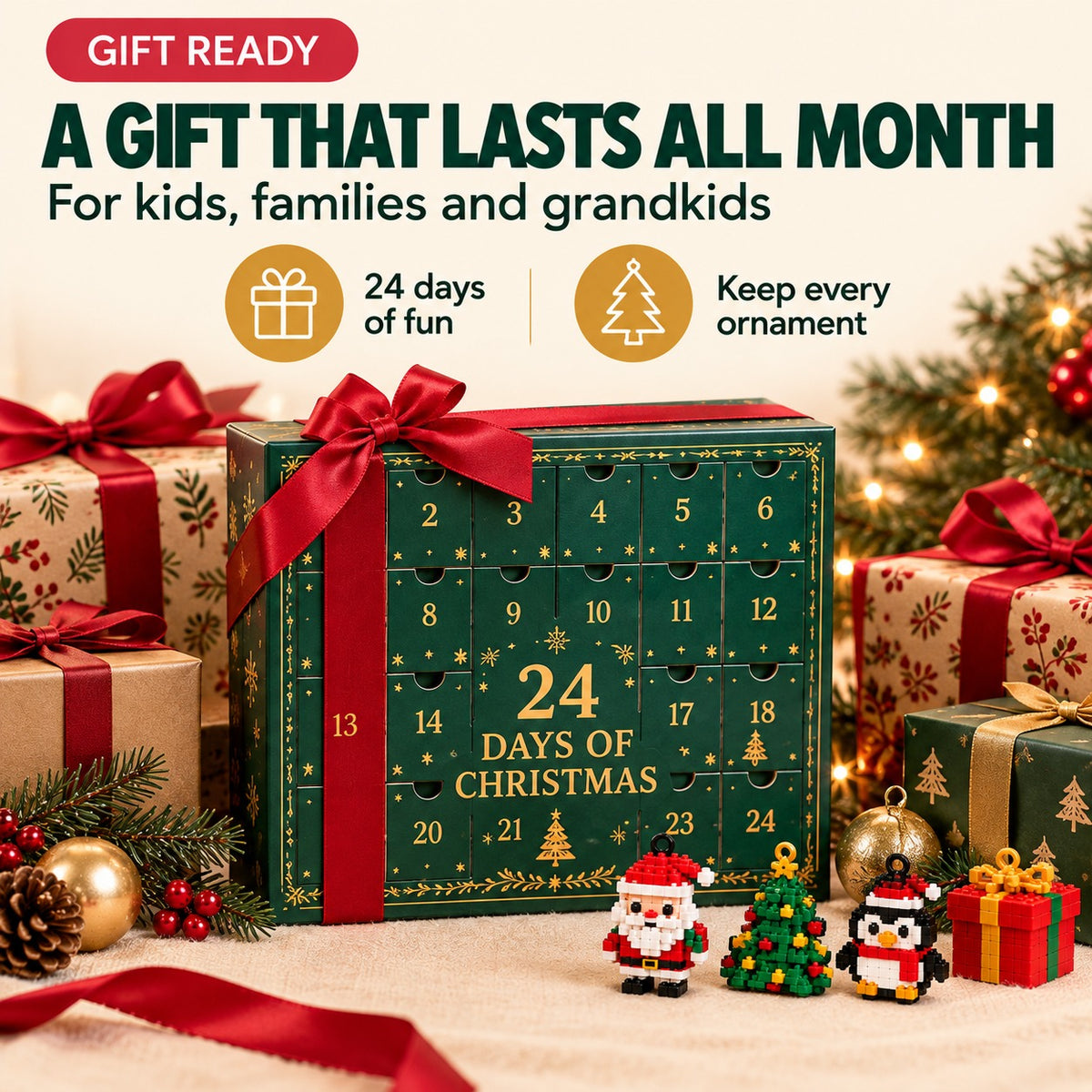 24-Day Christmas Ornament Advent Calendar